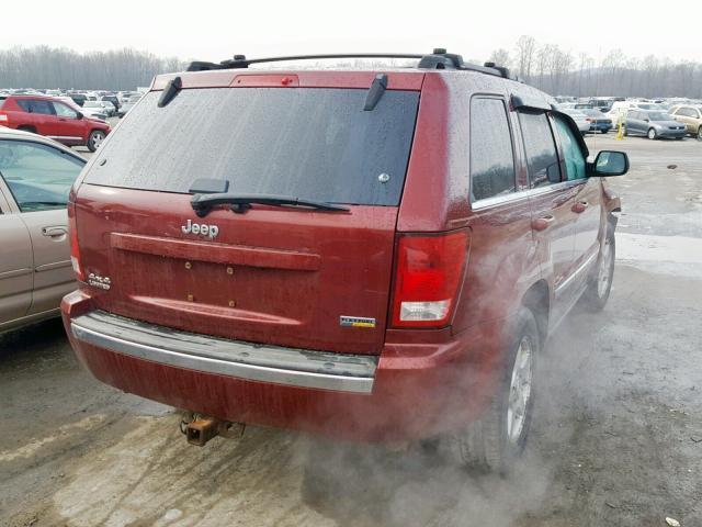 1J8HR58P47C570799 - 2007 JEEP GRAND CHER RED photo 4