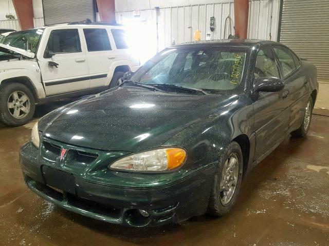 1G2NW52E43C105996 - 2003 PONTIAC GRAND AM G GREEN photo 2