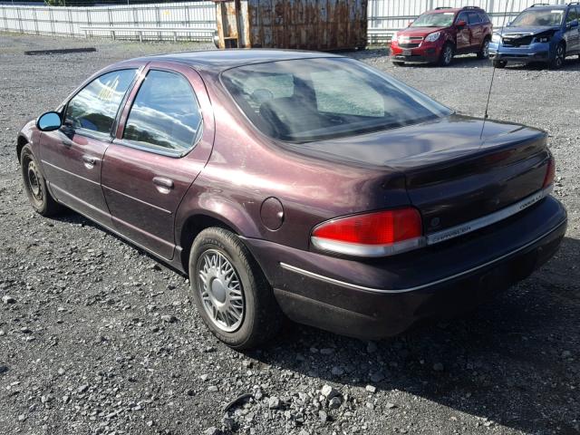 1C3EJ56H0SN509304 - 1995 CHRYSLER CIRRUS LX BURGUNDY photo 3