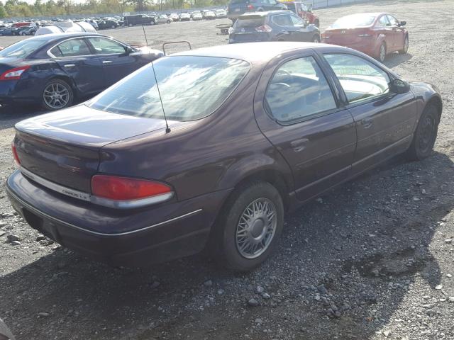 1C3EJ56H0SN509304 - 1995 CHRYSLER CIRRUS LX BURGUNDY photo 4