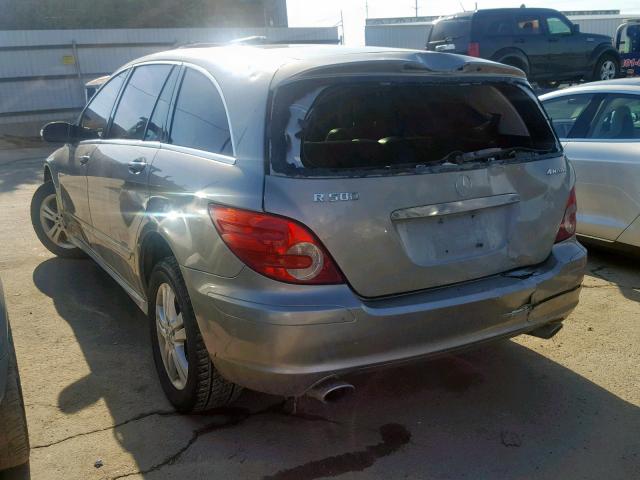 4JGCB75E46A023123 - 2006 MERCEDES-BENZ R 500 SILVER photo 3