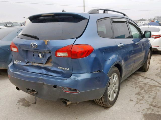 4S4WX90D484402634 - 2008 SUBARU TRIBECA LI BLUE photo 4