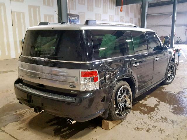 2FMHK6DT5DBD22346 - 2013 FORD FLEX LIMIT BLACK photo 4