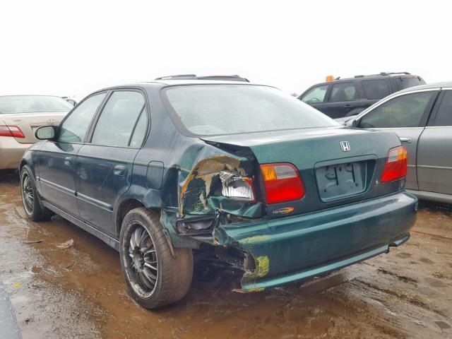 2HGEJ6617YH507167 - 2000 HONDA CIVIC BASE GREEN photo 3