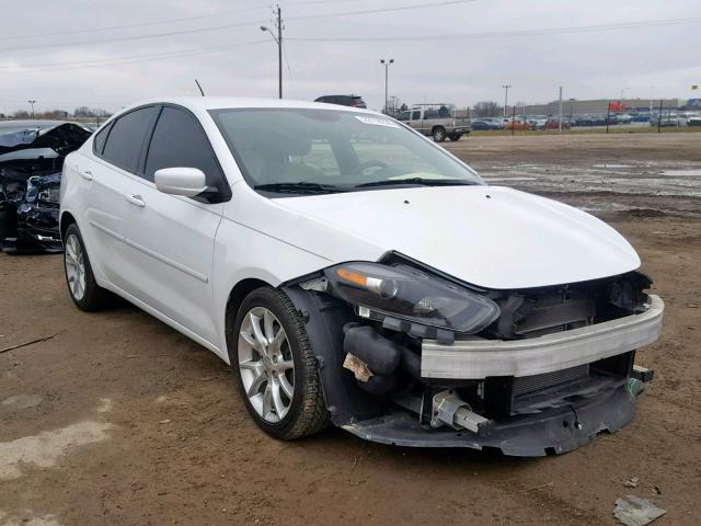 1C3CDFBB4ED738228 - 2014 DODGE DART SXT WHITE photo 1