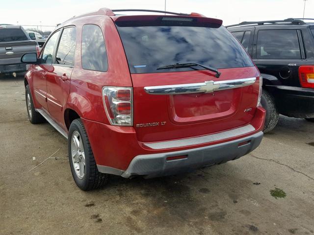 2CNDL73F256041984 - 2005 CHEVROLET EQUINOX LT RED photo 3