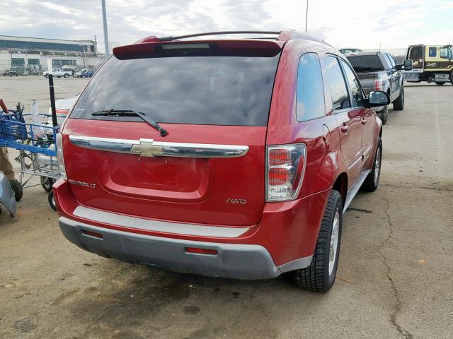 2CNDL73F256041984 - 2005 CHEVROLET EQUINOX LT RED photo 4