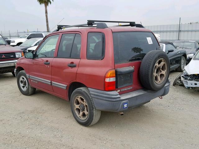 2CNBJ13C016929255 - 2001 CHEVROLET TRACKER RED photo 3