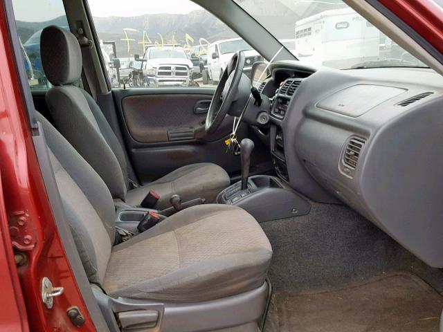 2CNBJ13C016929255 - 2001 CHEVROLET TRACKER RED photo 5