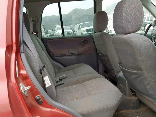 2CNBJ13C016929255 - 2001 CHEVROLET TRACKER RED photo 6