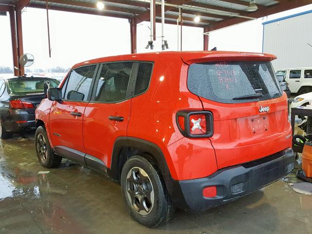 ZACCJAAT4FPB34103 - 2015 JEEP RENEGADE S RED photo 3