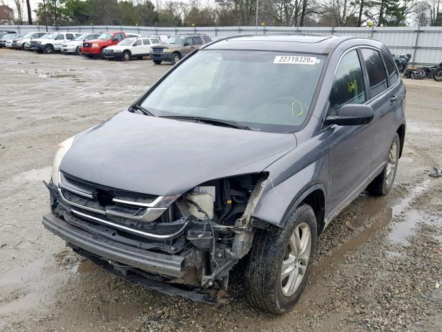 5J6RE4H54BL015614 - 2011 HONDA CR-V EX GRAY photo 2