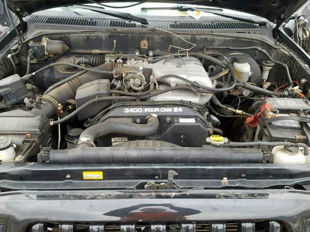 5TEWN72N72Z890206 - 2002 TOYOTA TACOMA XTR შავი ფოტო 7