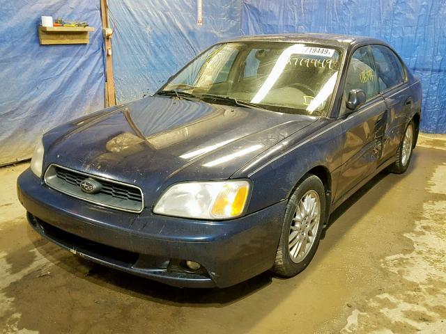 4S3BE635337212634 - 2003 SUBARU LEGACY L BLUE photo 2