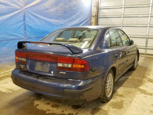 4S3BE635337212634 - 2003 SUBARU LEGACY L BLUE photo 4