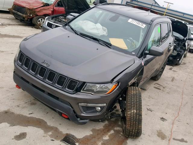 3C4NJDDB3KT620434 - 2019 JEEP COMPASS TR CHARCOAL photo 2