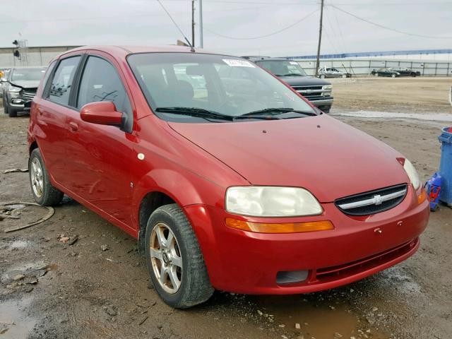 KL1TD66628B092574 - 2008 CHEVROLET AVEO BASE Қызыл фото 1