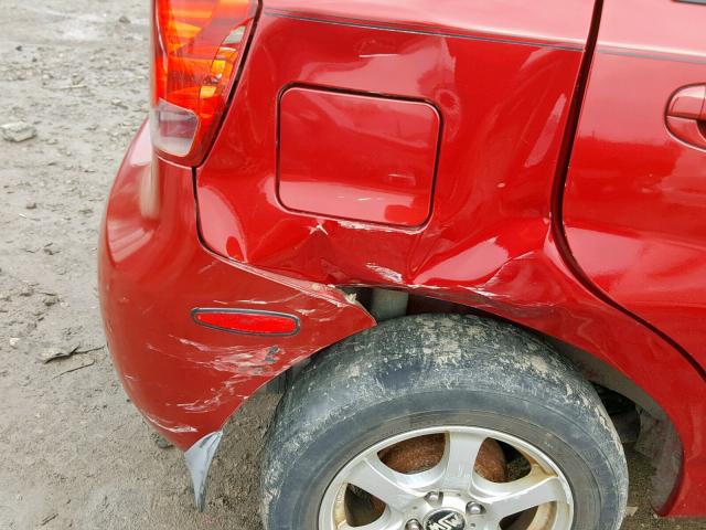 KL1TD66628B092574 - 2008 CHEVROLET AVEO BASE Қызыл фото 9