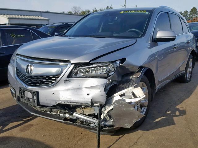 5FRYD4H97GB021150 - 2016 ACURA MDX ADVANC SILVER photo 2