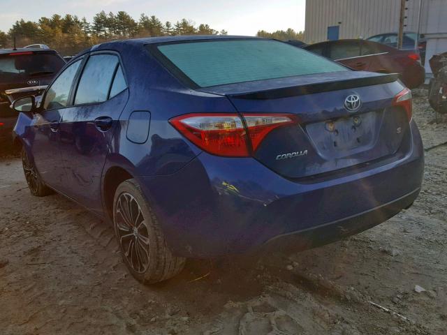 2T1BURHE6GC528997 - 2016 TOYOTA COROLLA L 蓝色 照片 3