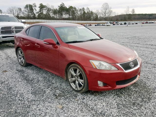 JTHBK262895090620 - 2009 LEXUS IS 250 BURGUNDY photo 1