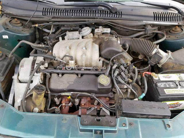 1FALP51U1TA296478 - 1996 FORD TAURUS G GREEN photo 7