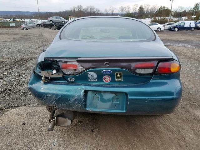 1FALP51U1TA296478 - 1996 FORD TAURUS G GREEN photo 9