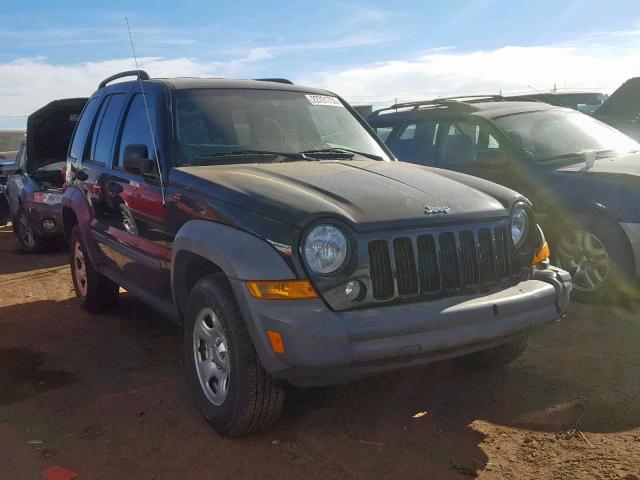 1J4GL48K26W151859 - 2006 JEEP LIBERTY SP შავი ფოტო 1