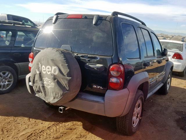 1J4GL48K26W151859 - 2006 JEEP LIBERTY SP შავი ფოტო 4