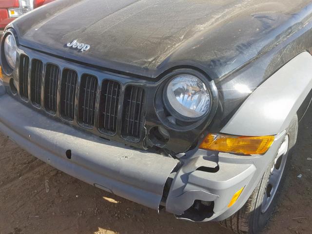 1J4GL48K26W151859 - 2006 JEEP LIBERTY SP შავი ფოტო 9