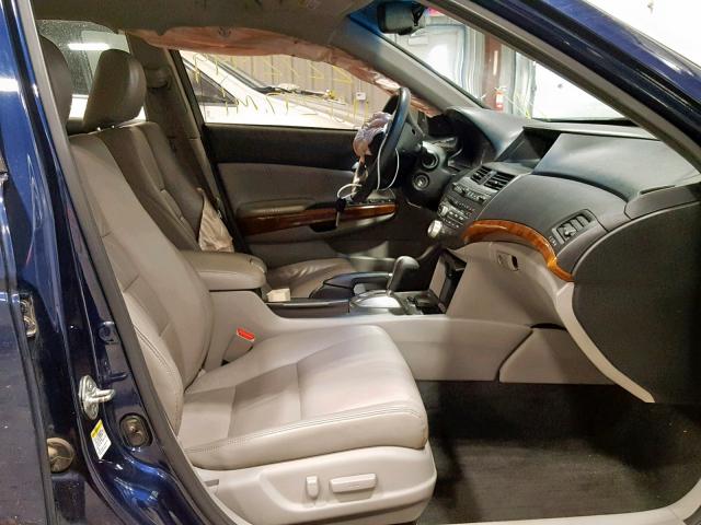 1HGCP2F88CA134627 - 2012 HONDA ACCORD EXL BLUE photo 5