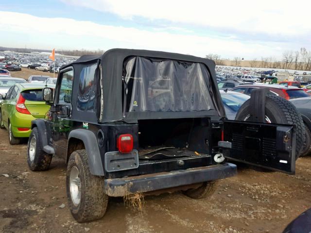 1J4FA49S44P716961 - 2004 JEEP WRANGLER / BLACK photo 3