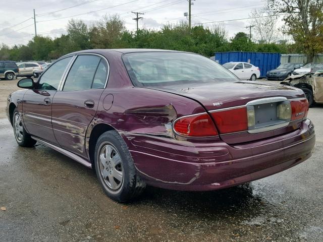 1G4HP54KX34135440 - 2003 BUICK LESABRE CU PURPLE photo 3