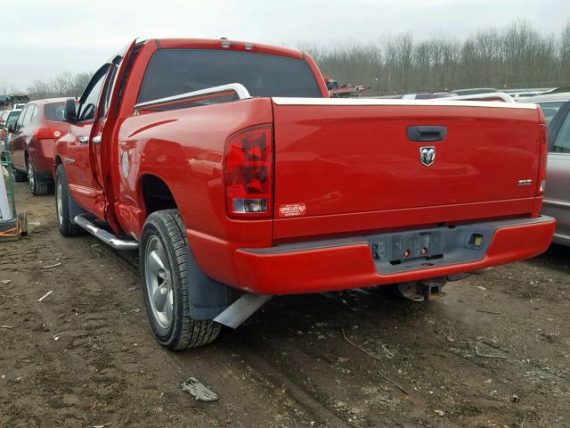 1D7HA18D65J537198 - 2005 DODGE RAM 1500 S RED photo 3