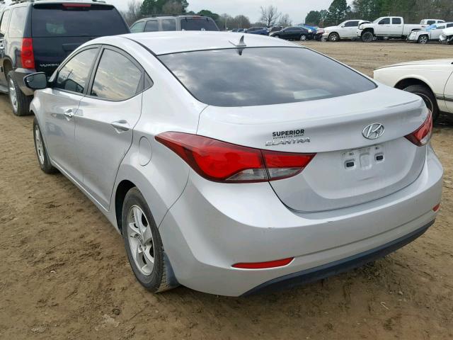 KMHDH4AE7EU195392 - 2014 HYUNDAI ELANTRA SE GRAY photo 3
