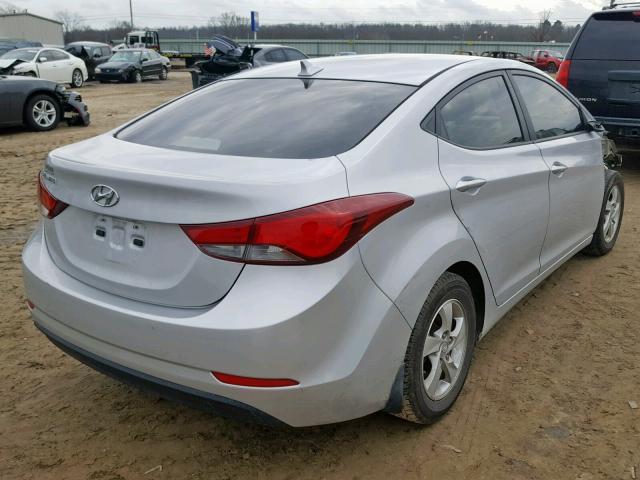 KMHDH4AE7EU195392 - 2014 HYUNDAI ELANTRA SE GRAY photo 4