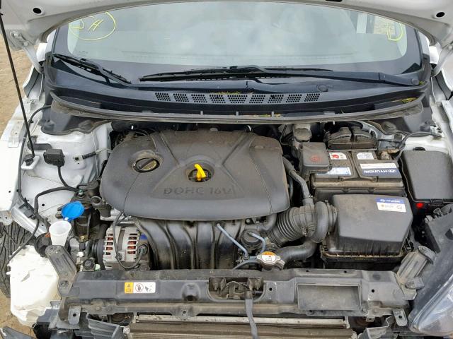 KMHDH4AE7EU195392 - 2014 HYUNDAI ELANTRA SE GRAY photo 7