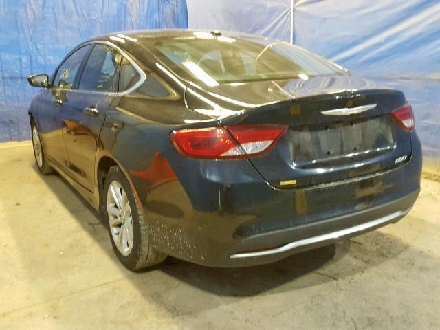 1C3CCCABXFN705622 - 2015 CHRYSLER 200 LIMITE BLACK photo 3