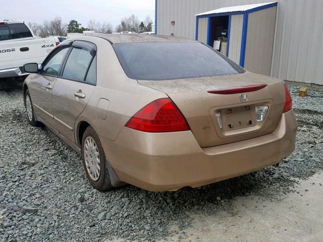 1HGCM561X7A151464 - 2007 HONDA ACCORD VAL GOLD photo 3