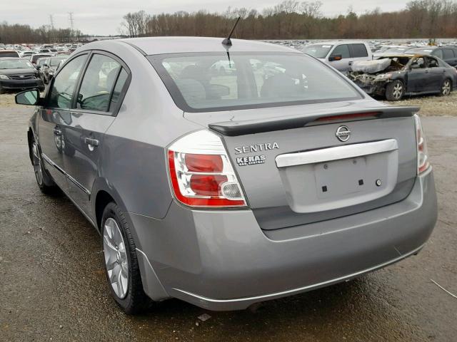 3N1AB6AP1BL683607 - 2011 NISSAN SENTRA 2.0 GRAY photo 3