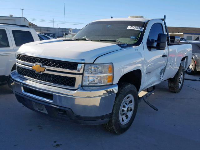 1GC3CZCGXEF114321 - 2014 CHEVROLET SILVERADO WHITE photo 2