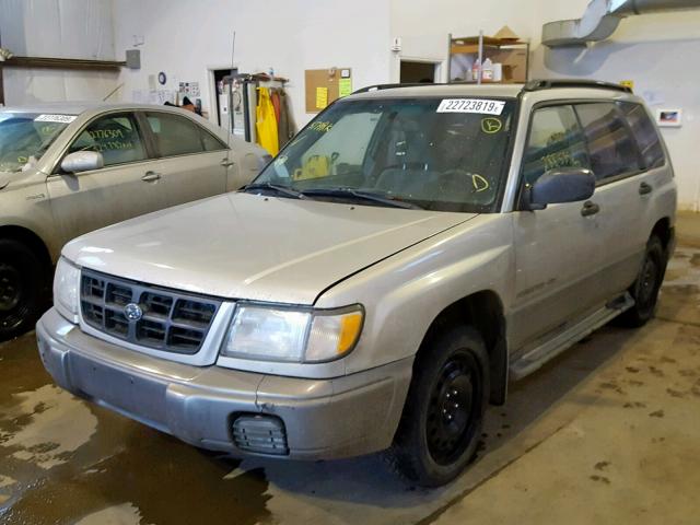 JF1SF6351YH714465 - 2000 SUBARU FORESTER L GRAY photo 2