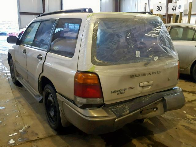 JF1SF6351YH714465 - 2000 SUBARU FORESTER L GRAY photo 3