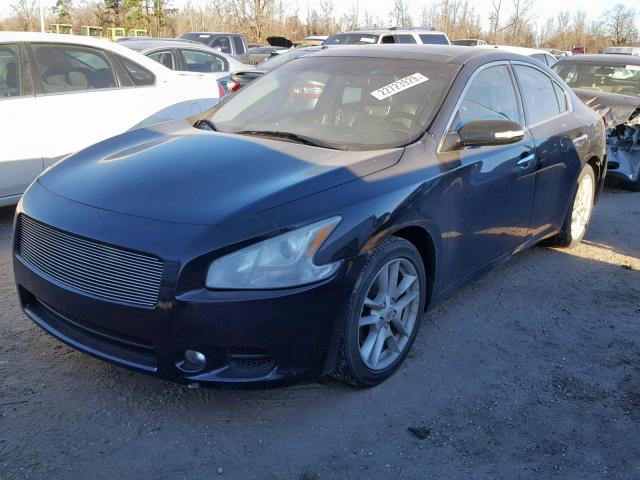 1N4AA51E29C810630 - 2009 NISSAN MAXIMA S BLACK photo 2