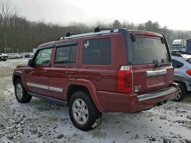 1J8HG58227C672628 - 2007 JEEP COMMANDER Tünd qırmızı foto 3