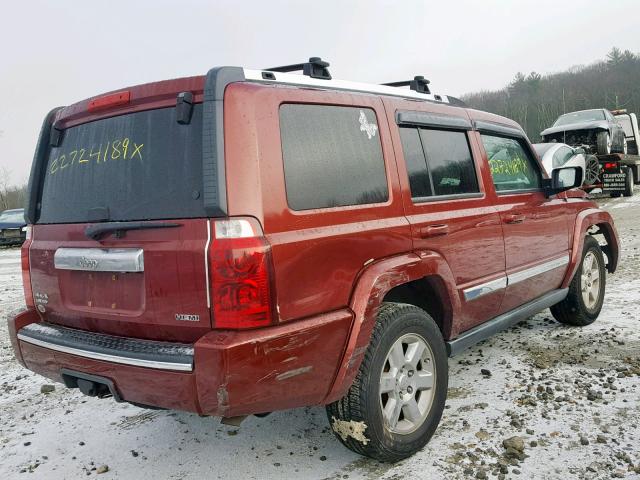 1J8HG58227C672628 - 2007 JEEP COMMANDER Tünd qırmızı foto 4