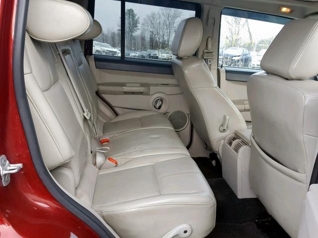 1J8HG58227C672628 - 2007 JEEP COMMANDER Tünd qırmızı foto 6