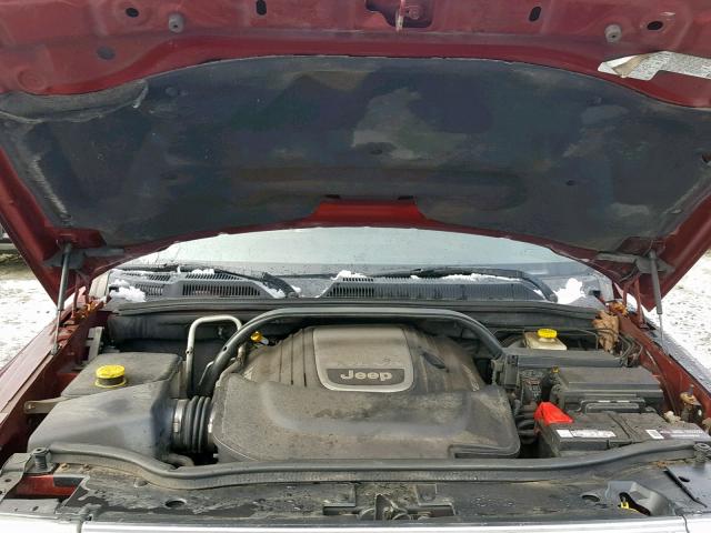 1J8HG58227C672628 - 2007 JEEP COMMANDER Tünd qırmızı foto 7