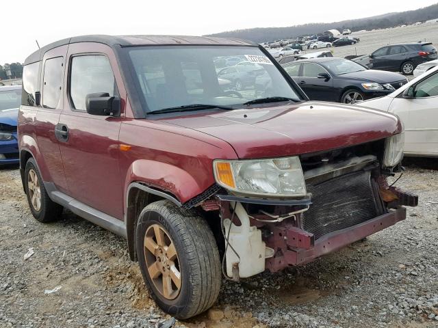 5J6YH18799L004704 - 2009 HONDA ELEMENT EX RED photo 1