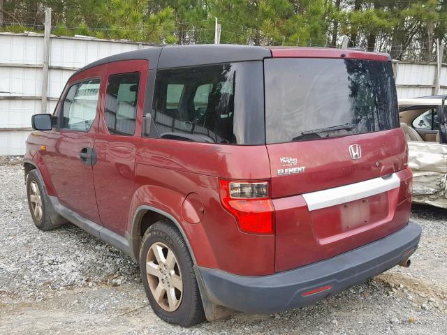 5J6YH18799L004704 - 2009 HONDA ELEMENT EX RED photo 3